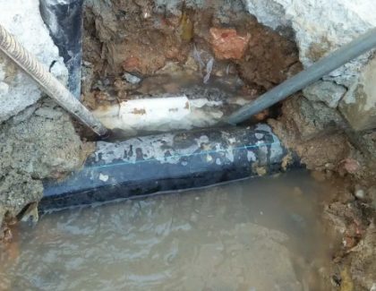 勃利测漏水之水管漏水